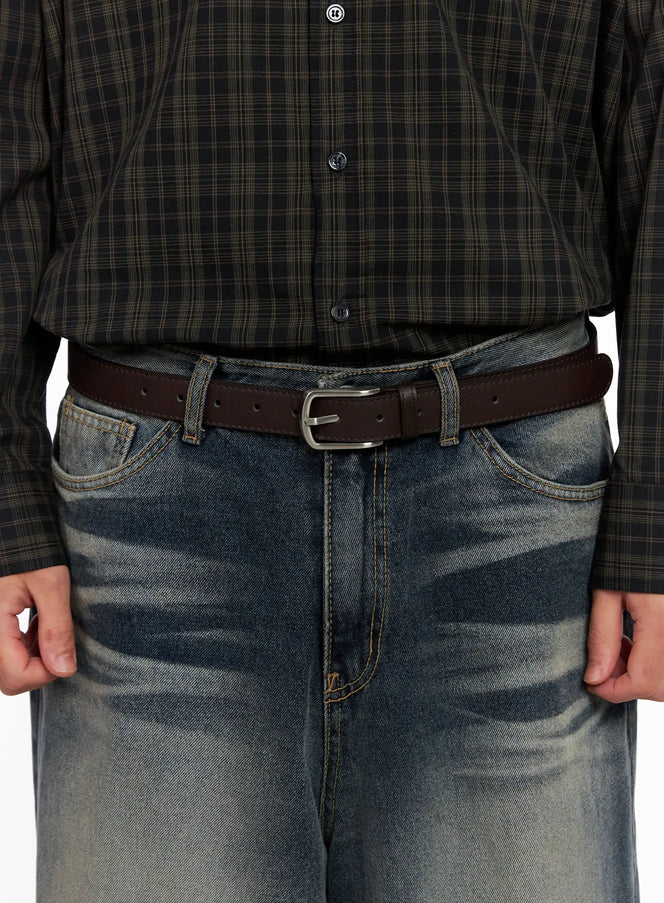 mens-classic-belt-is510 / Dark brown