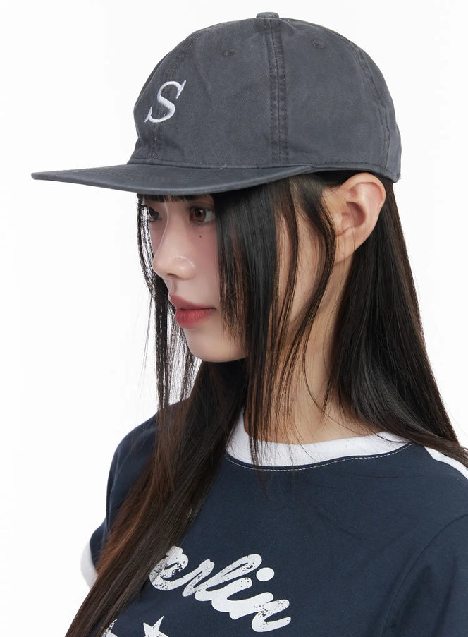embroidered-cotton-baseball-cap-cm524 / Dark gray