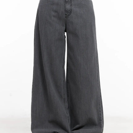 jiyeon-dark-gray-denim-jeans-cl516 / Dark gray