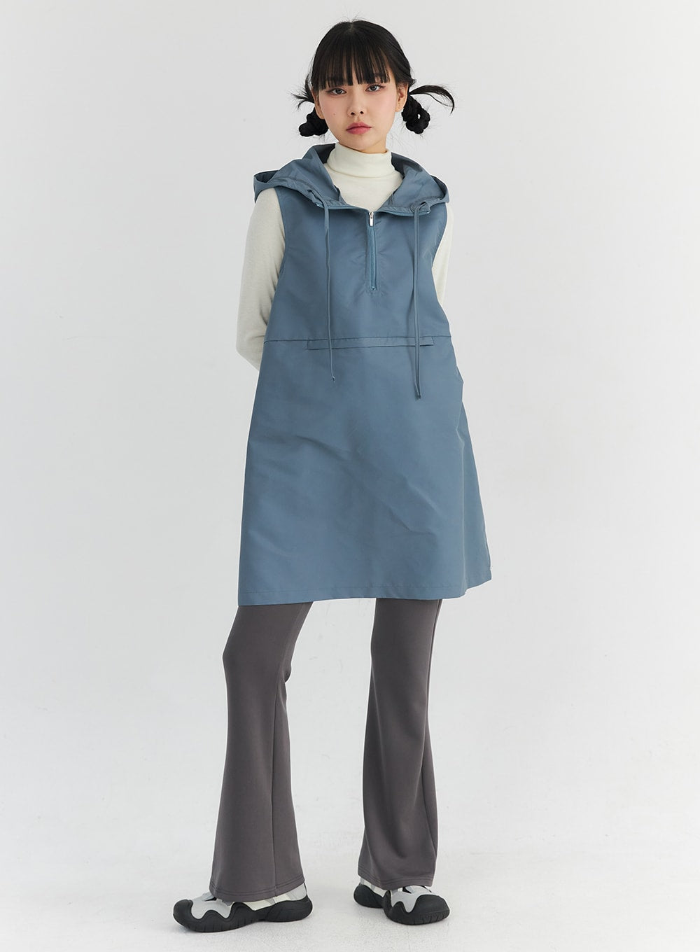 bootcut-drawstring-pants-co330 / Dark gray