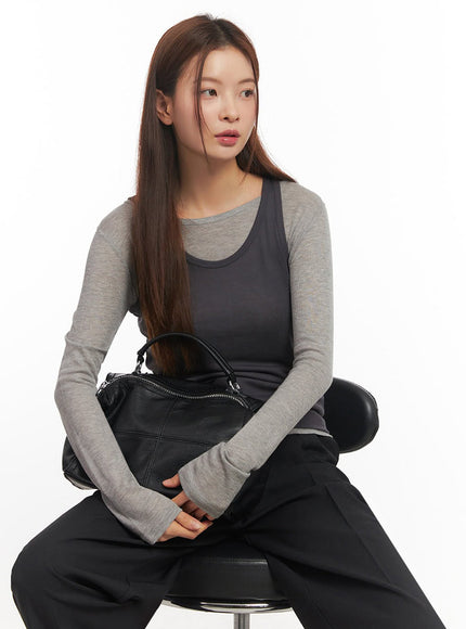 essential-layering-tank-top-im524 / Dark gray