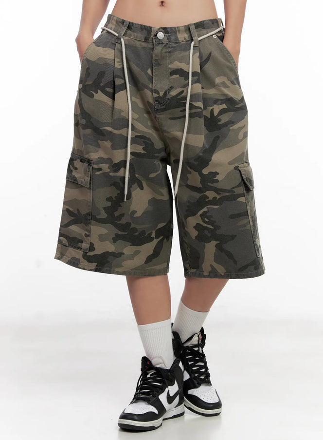 camo-cargo-jorts-cl521 / Dark green