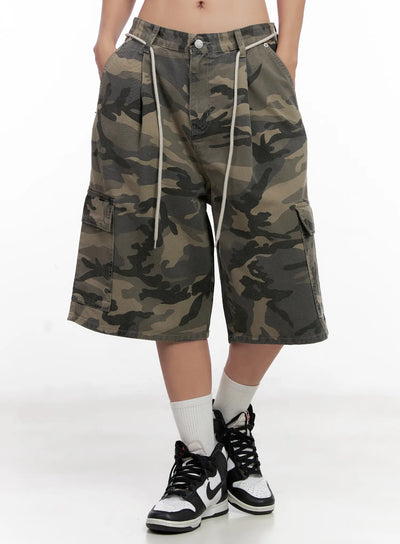 camo-cargo-jorts-cl521 / Dark green
