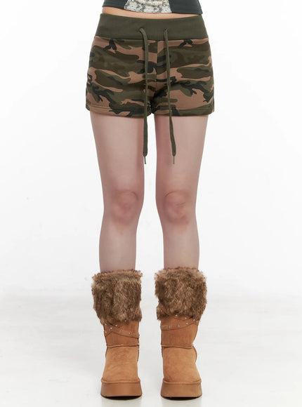camo-graphic-shorts-cn513 / Dark green