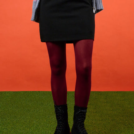 basic-color-tights-of405 / Dark red