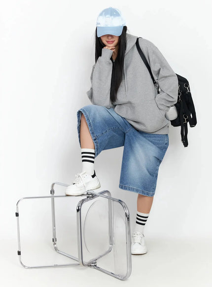 relaxed-fit-hoodie-ia507 / Gray