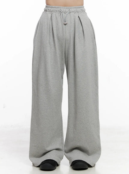wide-leg-sweatpants-co523 / Gray