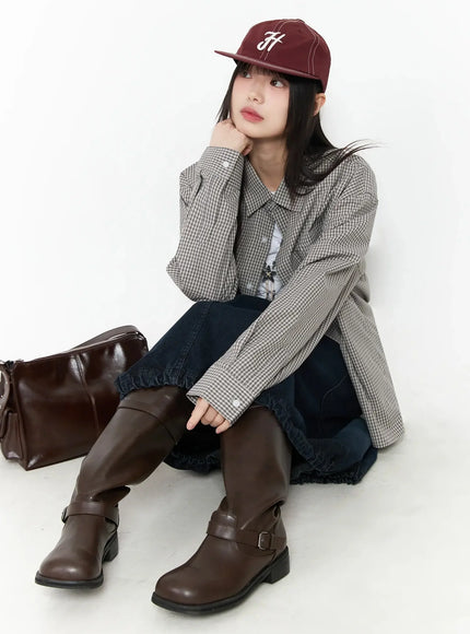 basic-checkered-shirt-im530 / Gray