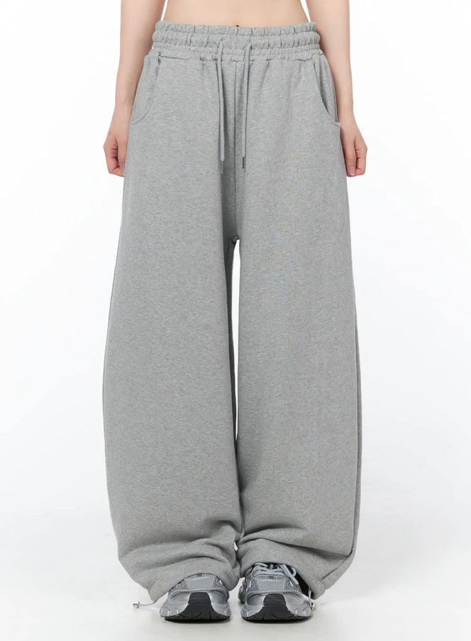 wide-leg-sweatpants-cy506 / Gray