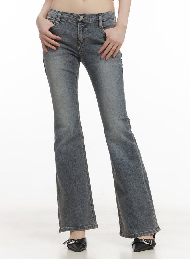 rachel-washed-bootcut-jeans-with-hip-pads-cf518 / Gray