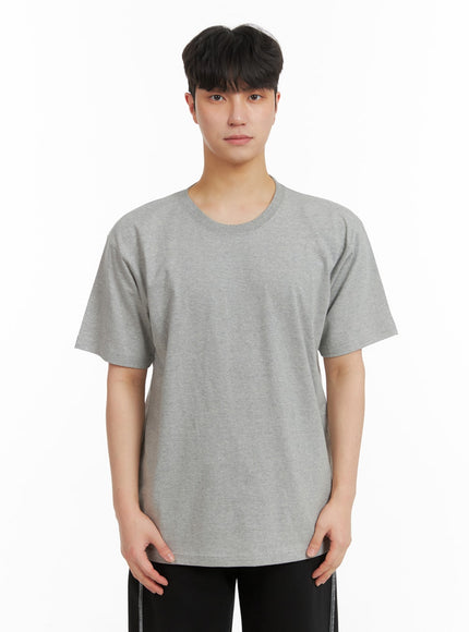 mens-basic-short-sleeve-t-shirt-ia402-gray / Gray