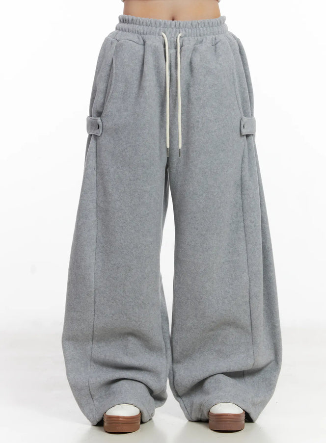 loose-fit-fleece-sweatpants-cn526 / Gray