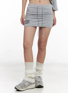 casual-new-york-mini-skirt-cl521 / Gray
