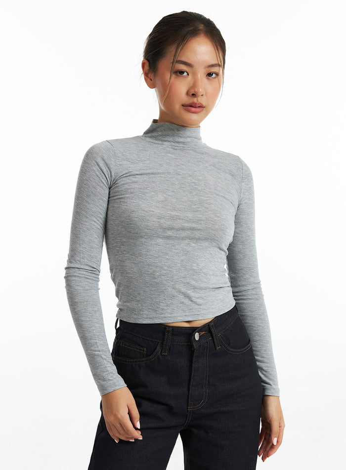 essential-elevated-turtleneck-co318 / Gray