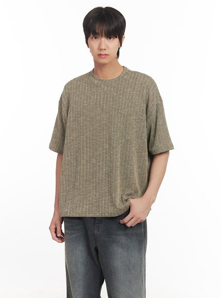 Men's Ribbed Crewneck Tee IA511
