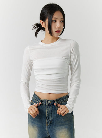 top-layered-long-sleeve-tee-cn328 / Light beige
