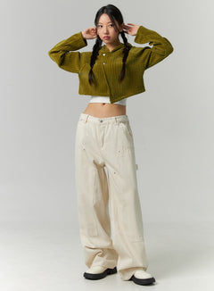 low-rise-pocket-pants-cn324 / Light beige