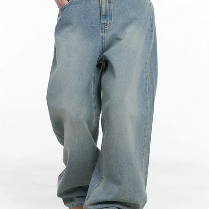 kylee-washed-wide-leg-jeans-cs501 / Blue