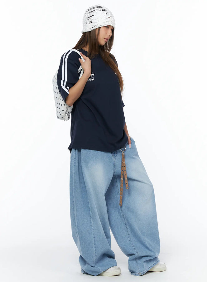 connie-wide-leg-jeans-ca516 / Light blue