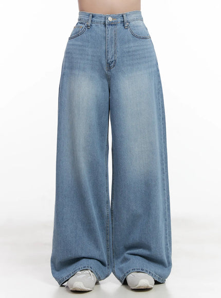 seohyun-washed-wide-leg-jeans-cu525 / Light blue