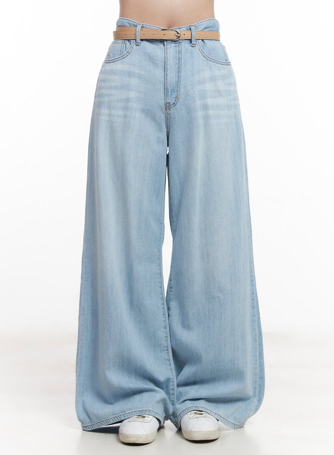 laura-baggy-bootcut-jeans-cy523 / Light blue