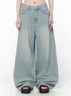 zion-light-wash-wide-leg-jeans-iy514 / Light blue