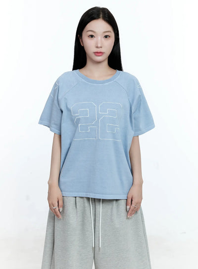 casual-raglan-cropped-tee-cg513 / Light blue