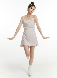 floral-sleeveless-mini-dress-of427 / Pink