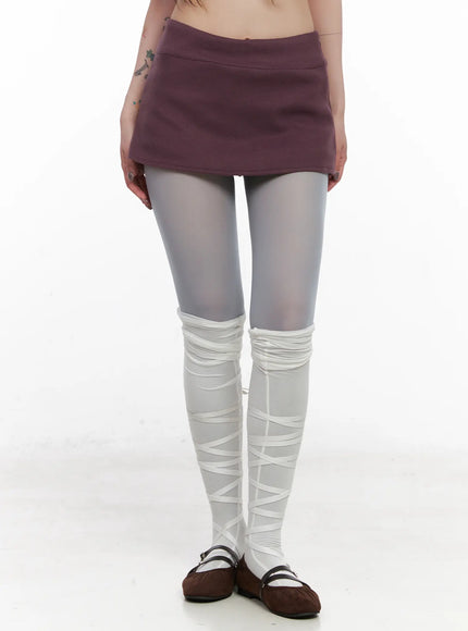 low-rise-mini-skirt-cn513 / Purple