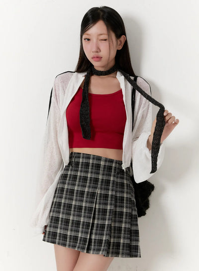 back-twist-crop-top-cs518 / Red