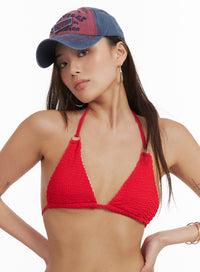 washed-embroidered-cap-oy408 / Red