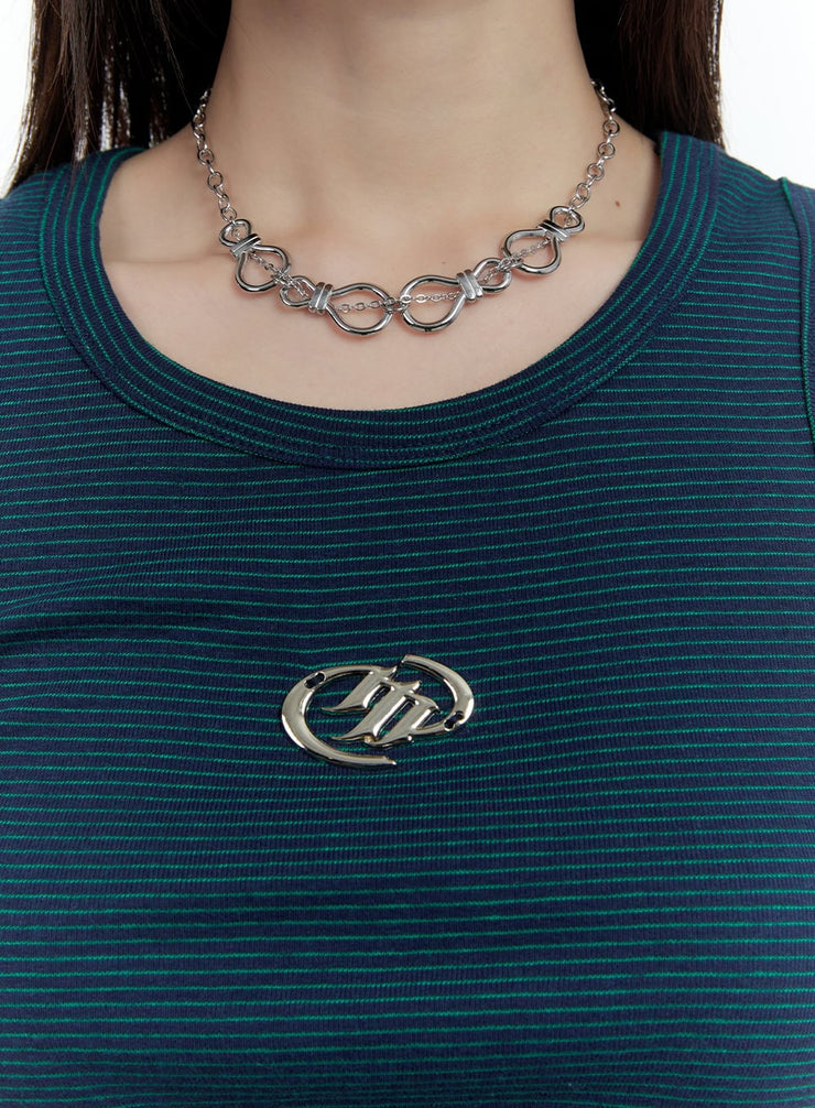 Silver Urban Chain Necklace CF506