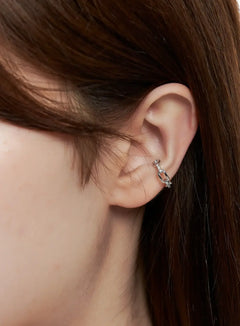 cubic-clip-on-earcuff-ig528 / Silver