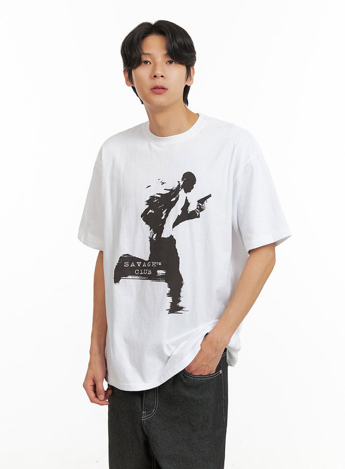 mens-graphic-t-shirt-iy416 / White