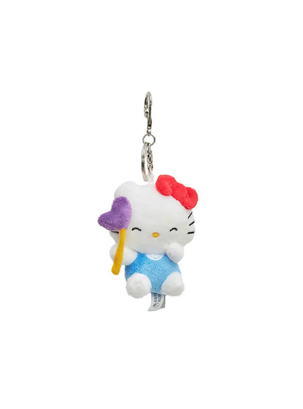 kitty-heart-stick-plush-keychain-il531 / White