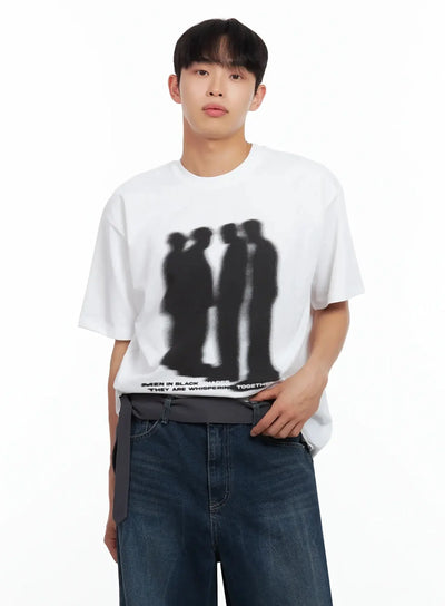 mens-silhouette-graphic-t-shirt-il516 / White