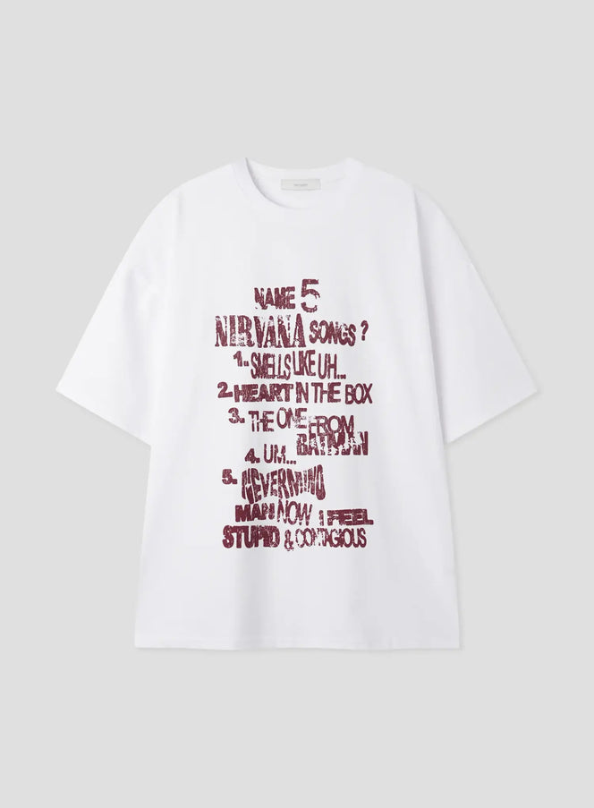 retro-nirvana-print-graphic-t-shirt-il516 / White