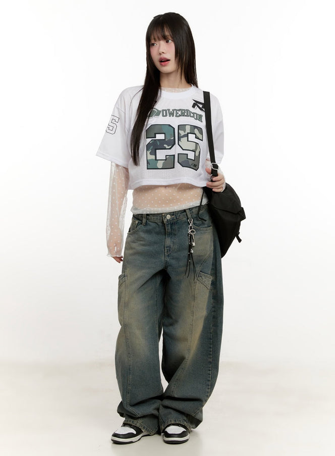 sheer-polka-dot-long-sleeve-top-cm513 / White