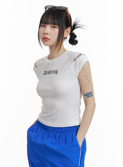 destiny-cropped-tee-om426 / White