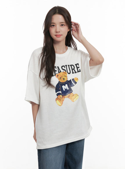 Casual Teddy-Bear TShirt IJ510