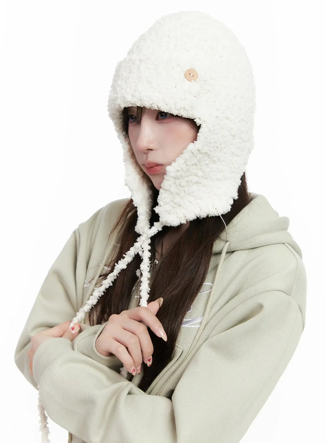 warm-sherpa-aviator-hat-in514 / White
