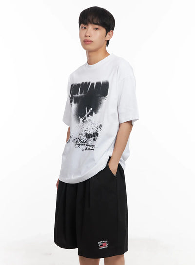 mens-washed-graphic-tee-iu518 / White