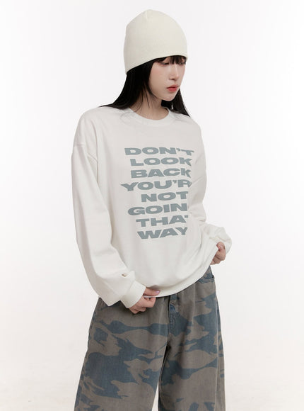 Graphic Loose-Fit Sweatshirt CJ529