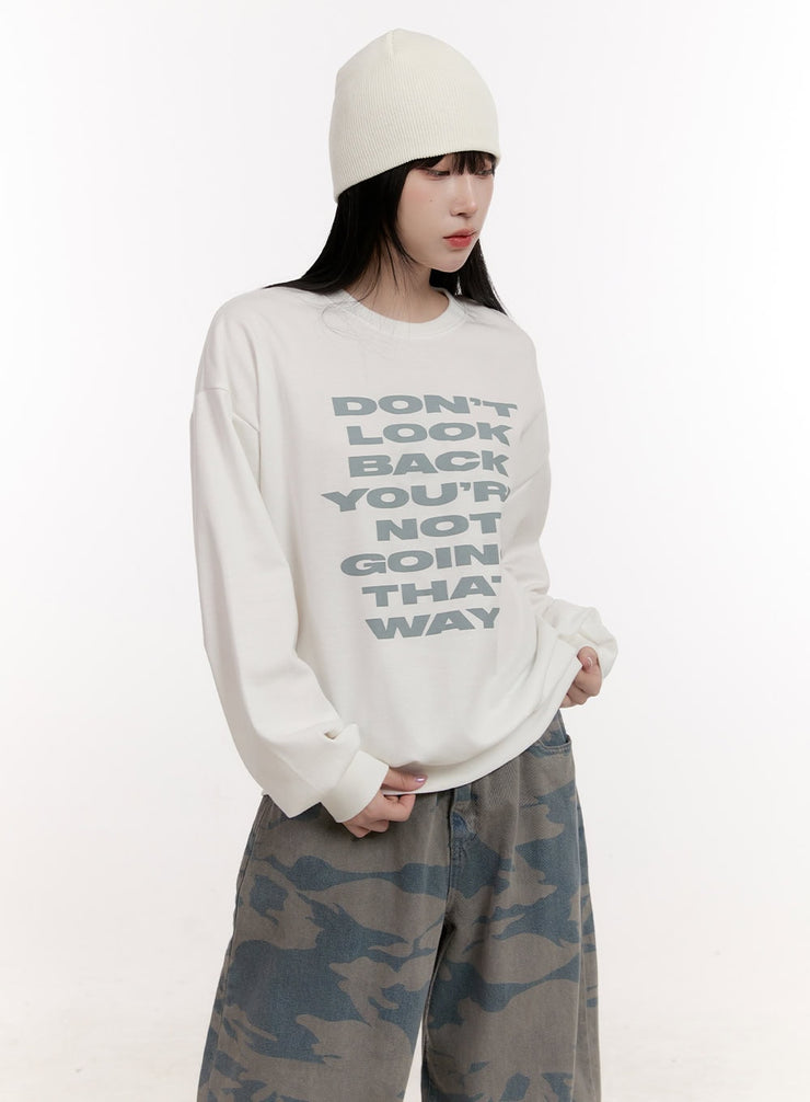 Graphic Loose-Fit Sweatshirt CJ529