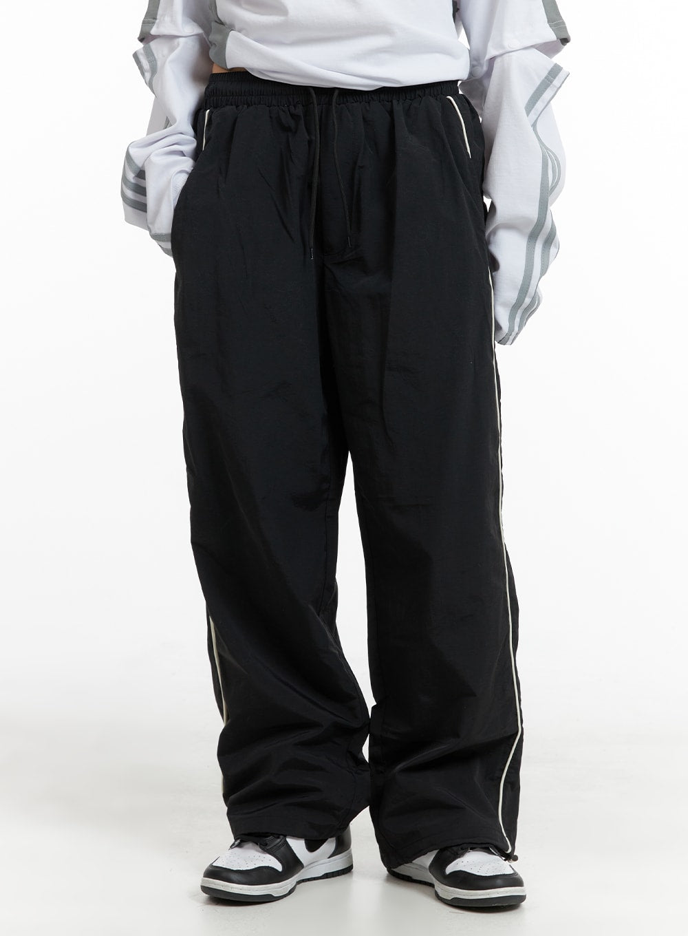 elastic-waist-contrasting-trim-sweatpants-cm407
