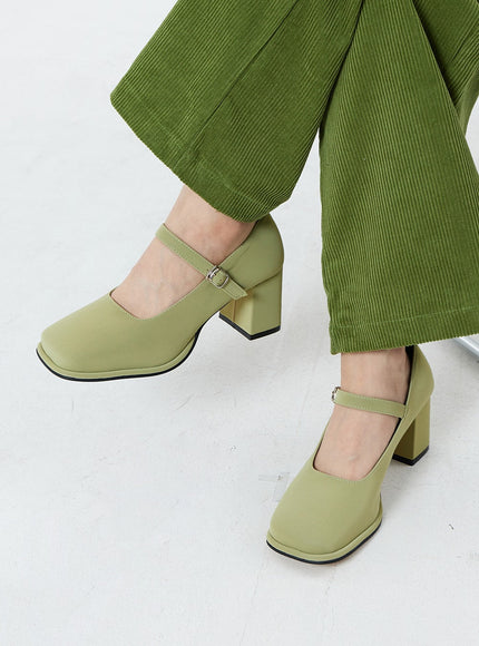 Mary Jane Square Toe Shoes OS22