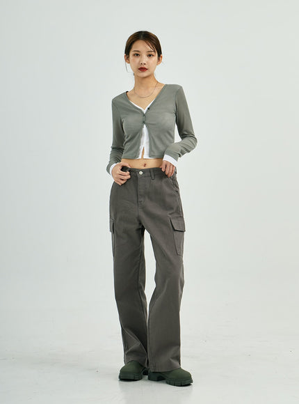 Stella Wide Cargo Cotton Pants CS23
