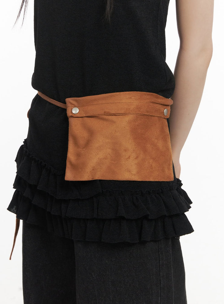 Suede Pouch Belt Bag CF518