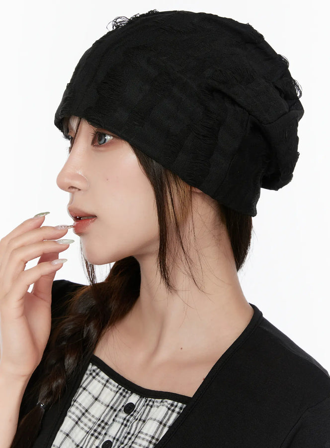 slouchy-beanie-cy515 / Black