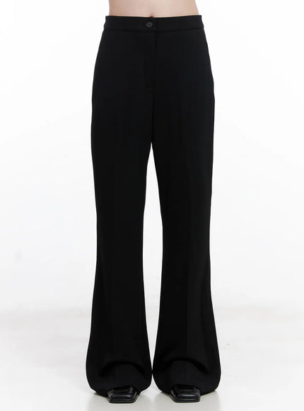 black-flared-trousers-cl523 / Black